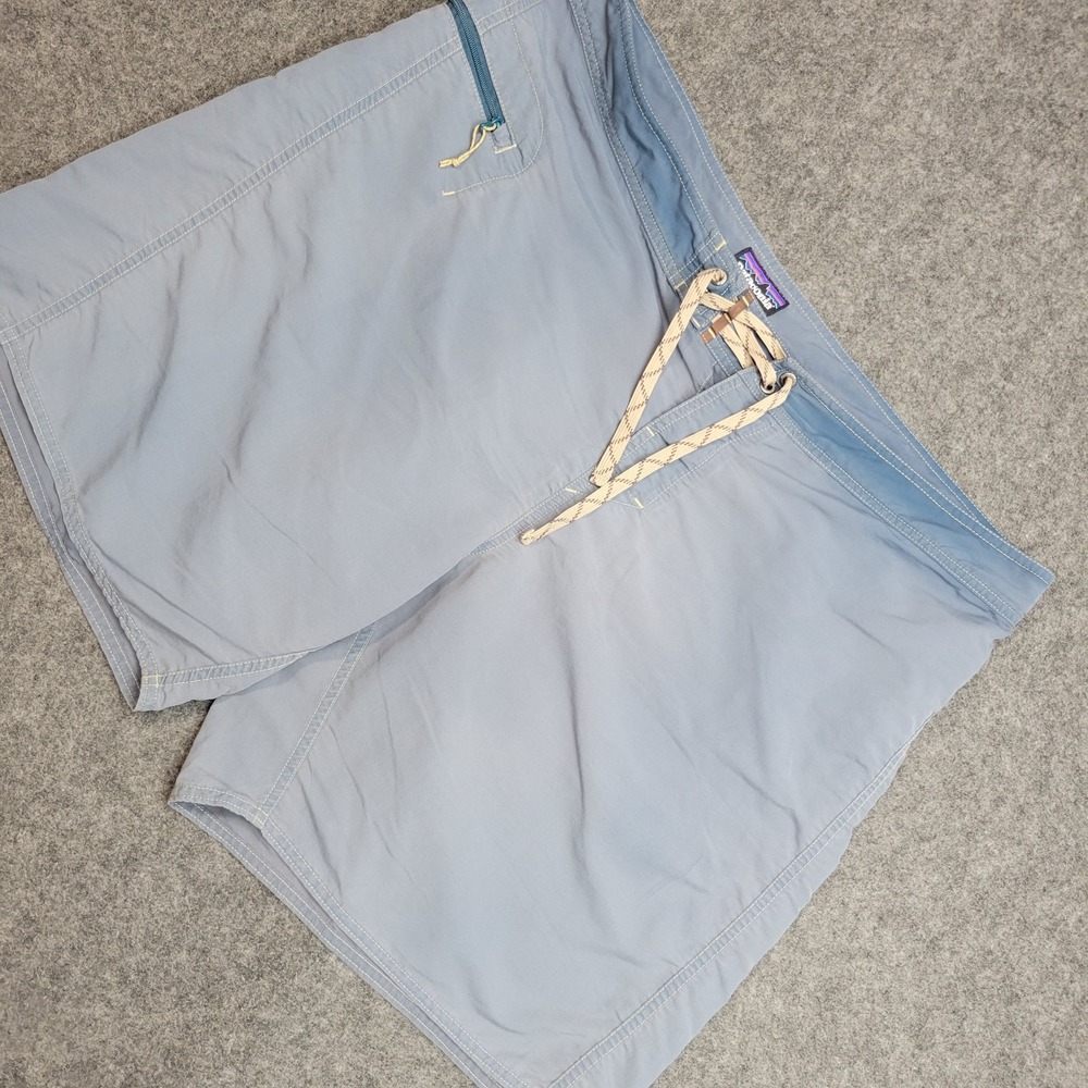 Patagonia Boardshorts Mens 40 Dark Blue Stretch‎ Wavefarer Swimwear Drawstring